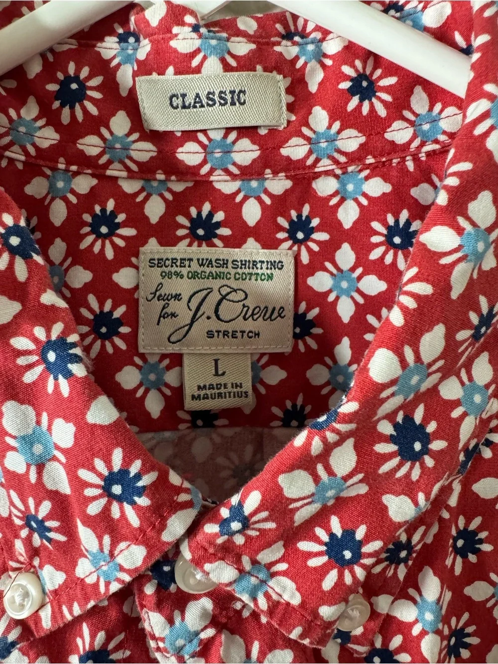 J. Crew men’s Short-Sleeve Button-Up Shirt L
